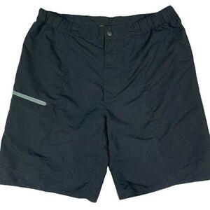 Columbia Omni Shade Board Shorts Mens Medium Elastic Waist Zip Pocket Navy